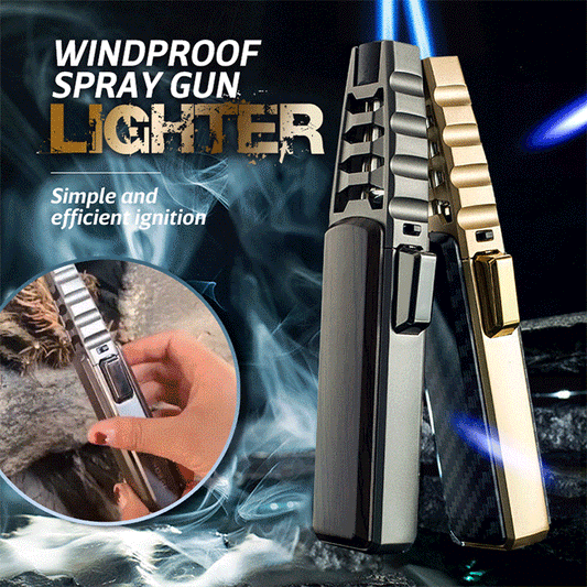 Vindtett lighter for sprøytepistol