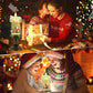 🎅Varmt salg🎅Julestearinlys nattlys🕯️