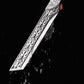 Versatile sharp kitchen knife with sheath