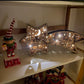 🎅LED-juledekorasjoner i tre Julekrybbe Stjerneformet skrivebordslampe🌟