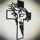 Jesus Kors Metallskilt Kristus Veggdekorasjon