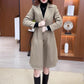 ❄️ Lang, varm trenchcoat for kvinner