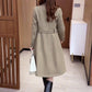 ❄️ Lang, varm trenchcoat for kvinner