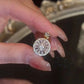 Gull Imitere Krystall Angstlindring Spinnende Ring
