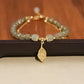 Falsk Hetian Jade gullblad armbånd