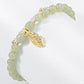 Falsk Hetian Jade gullblad armbånd