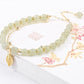 Falsk Hetian Jade gullblad armbånd