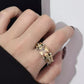 🎁Varmt salg🔥Kraftig vintage zirkonia ring med bredt bånd