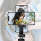 📸🔥Selfie-stav med stativ – Bluetooth-fjernkontroll, LED-lys – Kompatibel med smarttelefoner og actionkamera