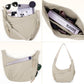 😍👜Kvinners motefargede nylon crossbody-veske i vanlig farge
