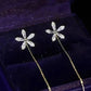 🔥Varmt salg 49% OFF🔥🔥Skinnende diamantblomsterøreringer
