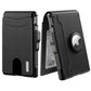 🔥Pop Up aluminiumsveske Pengeklips Slim Leather Slots Credit Card Holder RFID Blocking Bifold Minimalist Wallet