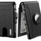 🔥Pop Up aluminiumsveske Pengeklips Slim Leather Slots Credit Card Holder RFID Blocking Bifold Minimalist Wallet