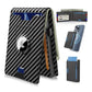 🔥Pop Up aluminiumsveske Pengeklips Slim Leather Slots Credit Card Holder RFID Blocking Bifold Minimalist Wallet