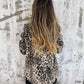 Blazer med leopardmønster for dame