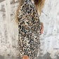 Blazer med leopardmønster for dame