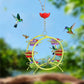 Outdoor Unique Hummingbird Metal Hanging Feeder Set