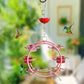 Outdoor Unique Hummingbird Metal Hanging Feeder Set