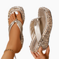 🎉2025 New Arrive - 50 % rabatt👠Flip-Flops med tykk såle og paljetter til dame