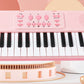 37-tangenters pianotastatur for barn med mikrofon