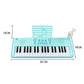 37-tangenters pianotastatur for barn med mikrofon