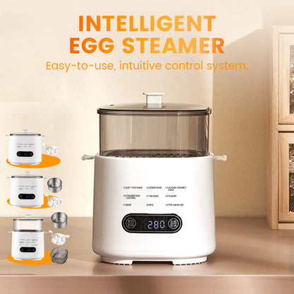 Mini multifunksjonelt eggkokersett med smart berøringspanel