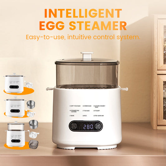 Mini multifunksjonelt eggkokersett med smart berøringspanel