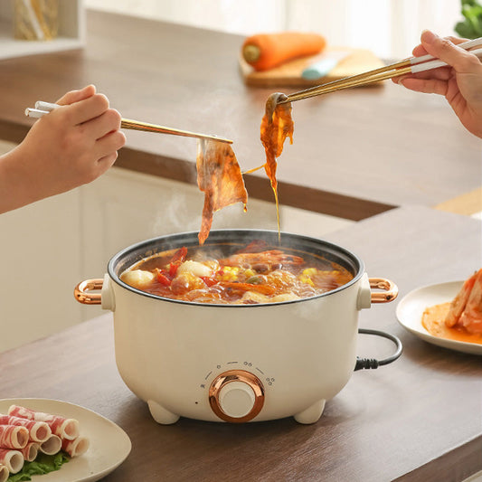 Multifunksjonell elektrisk non-stick komfyr med dampkoker