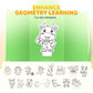 🔥Nye oppgraderinger👶✨Pull String 3D Geometry Learning Book