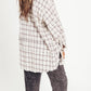 🔥Varmt salg 49% rabatt🔥🏆 Mineral Washed Button Down Plaid-skjorte til dame