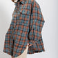 🔥Varmt salg 49% rabatt🔥🏆 Mineral Washed Button Down Plaid-skjorte til dame