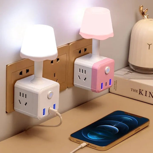 🎁✨Hot sale🔥Fjernkontroll LED-lampe med USB-adapter
