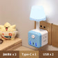 🎁✨Hot sale🔥Fjernkontroll LED-lampe med USB-adapter