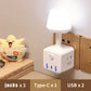 🎁✨Hot sale🔥Fjernkontroll LED-lampe med USB-adapter