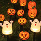 Halloween gresskarhage solcellelampe
