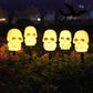 Halloween gresskarhage solcellelampe
