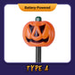 Halloween gresskarhage solcellelampe