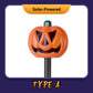 Halloween gresskarhage solcellelampe