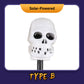 Halloween gresskarhage solcellelampe