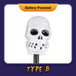 Halloween gresskarhage solcellelampe