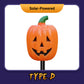 Halloween gresskarhage solcellelampe