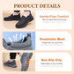 👟 60 % RABATT NÅ! ✨ Ortopediske, pustende slip-on-joggesko for menn – fotbueunderstøttelse med innleggssåler i minneskum for komfort hele dagen 🏃‍♂️💨
