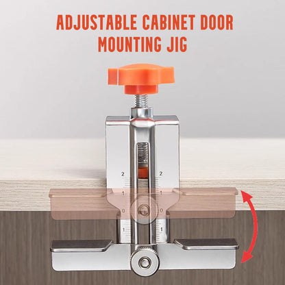 Justerbar monteringsjigg for skapdører