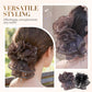 Ruffled Organza Butterfly Hair Claw Clip
