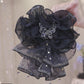 Ruffled Organza Butterfly Hair Claw Clip
