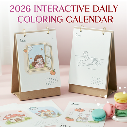 2026 Interaktiv daglig fargeleggingskalender