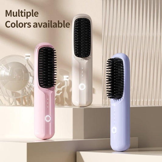 USB Trådløs Negativ Ion Hår Rettetang Kam