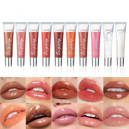 Crystal Sparkle Lip Gloss med fuktighetsgivende glans