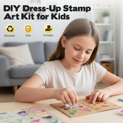 DIY-stempelkunstsett for barn