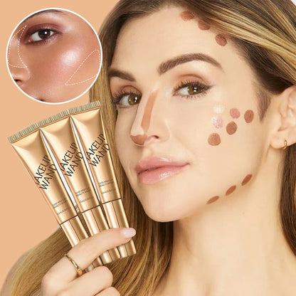 Allsidig flytende sminkepencil med highlighter og kontur